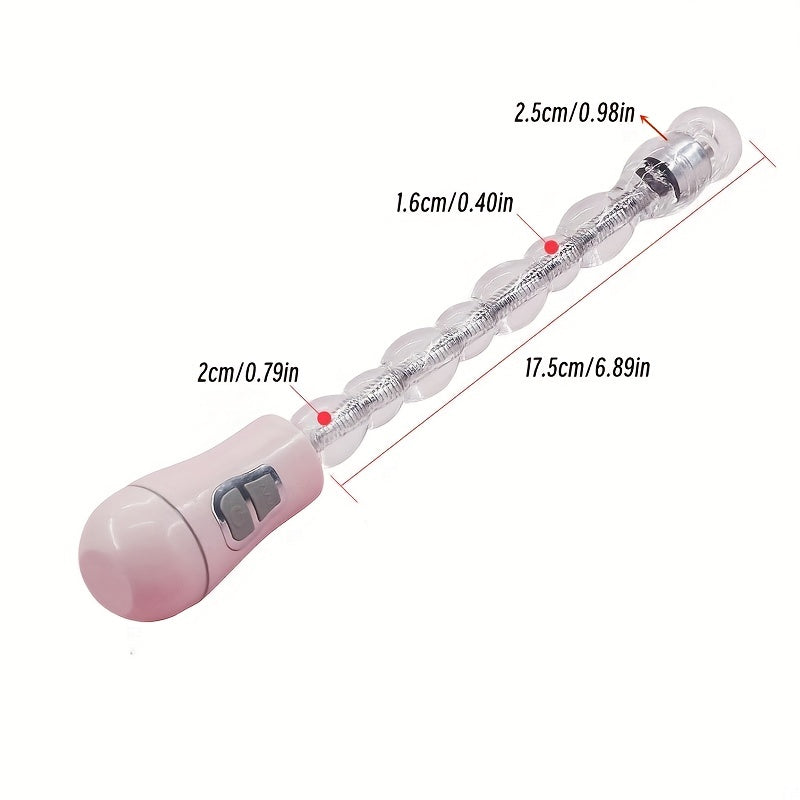 Vibrating Anal Plug 12 Speed Rechargeable Bendable Vibrating Anal Beads Arbitrarily Curved Anal Play Sex Toys