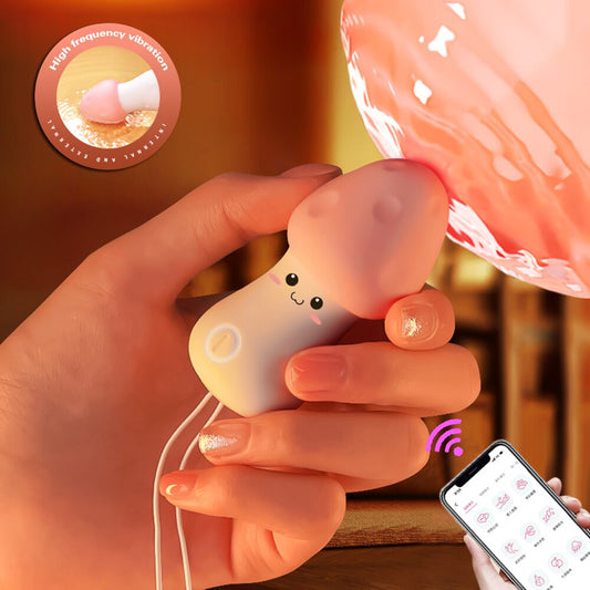 มินิที่มีประสิทธิภาพ Bullet Vibrator รีโมทแอปควบคุมหัวเห็ดผู้หญิง Clitoral Stimulator ช่องคลอด G จุด Masturbation เร้าอารมณ์ Vibr