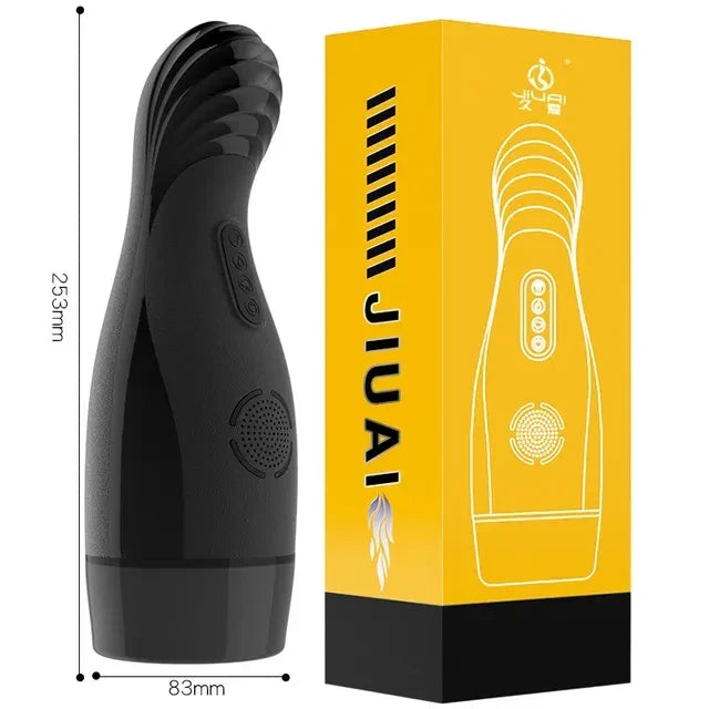 Male Masturbator Automatic Blowjob Cup Powerful Sucking Vaginal Mouth Intelligent Heated Masturbator Adult Sex Toys For Men