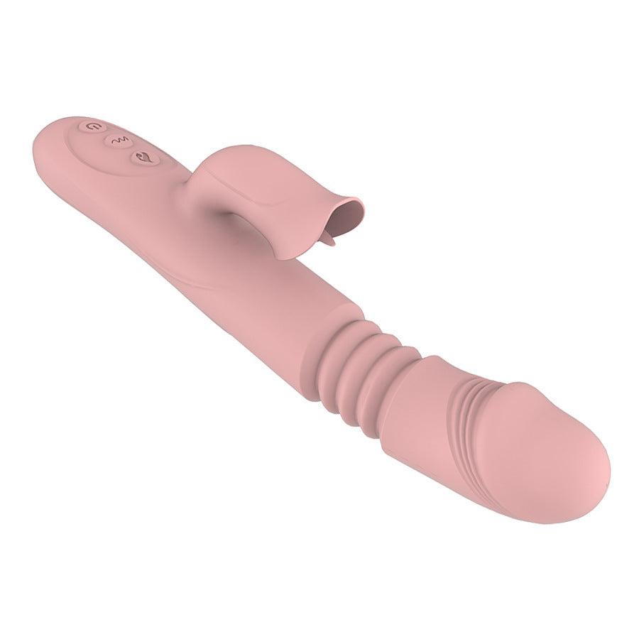 ความร้อนหมุน Vibrator Telescopic G Spot Dildo Vibrator Anal Clit Stimulator หญิง Masturbation เซ็กซ์ทอยสำหรับผู้หญิง