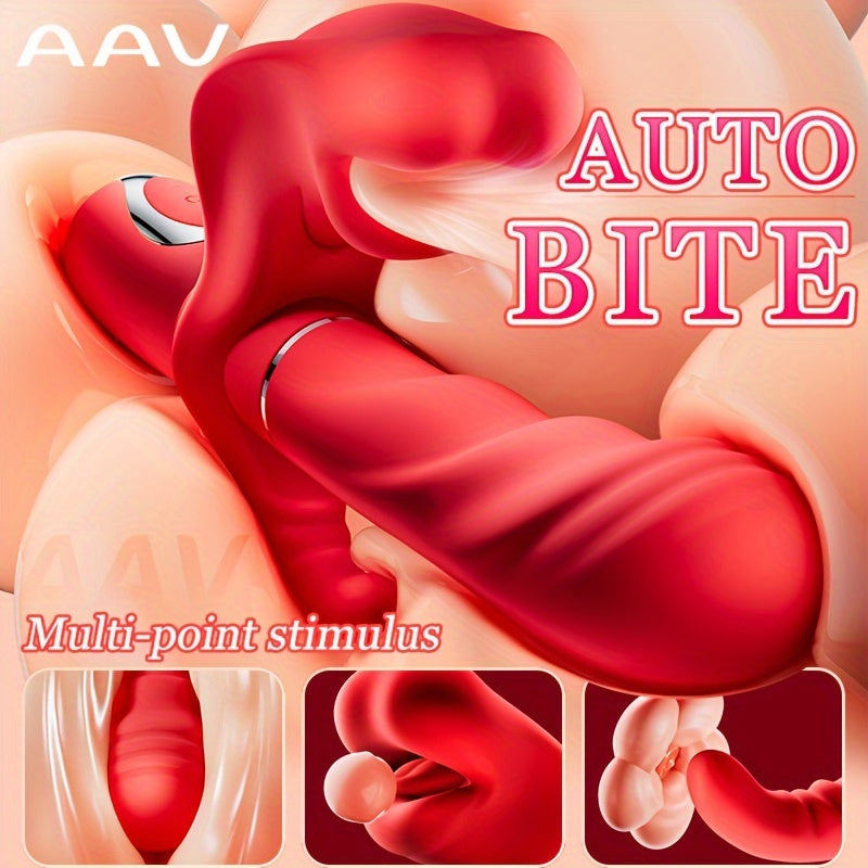 3-in-1 Female Tongue Licking Vibrator. Powerful Vibrator. 5-frequency Vibration/Retraction/Tongue Licking. Female Sex Toys. Couple Sex Toys. Female Masturbation Alone. G-spot Vibrator for Women