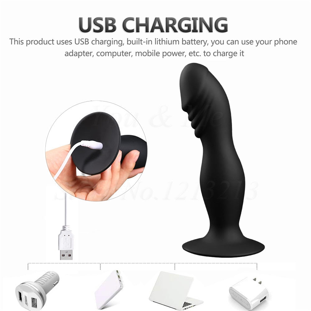 10 Speeds Wireless Remote Anal Dildo Vibrator Male Prostate Massager G-spot Stimulator Usb Charging Anal Penis Vibrator Sex Toys