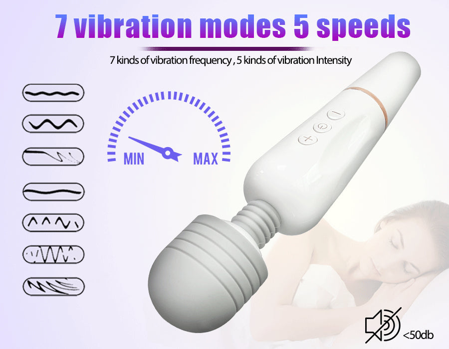 Powerful AV Magic Wand Body Massager USB Charge G Spot Vibrators for Women.Adult Vibrator Sex Toys for Woman.Female Sex Products