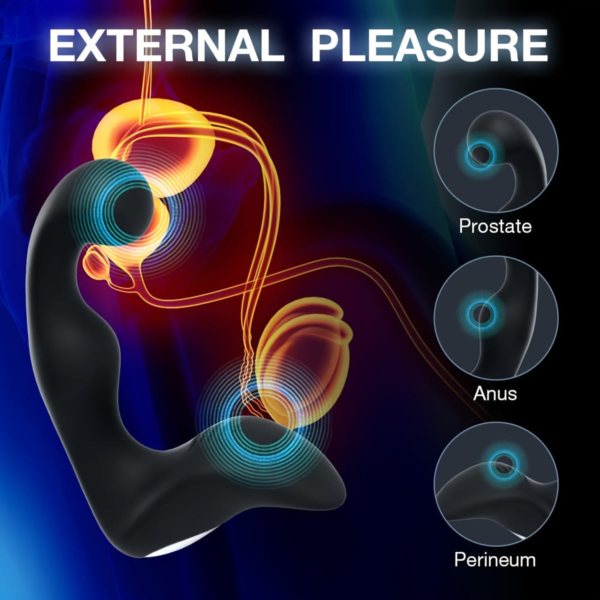 Sexy Sex Toys Prostate Massager Vibrator Sex Toys for Men. Vibrating Butt Plug with Powerful Vibrations Adult for Advanced Player Anal Plug Vibrator Double Sensation Anal Vibrating Training with 10 Frequency Vibration Modes. Ultimate Adult Pleasure
