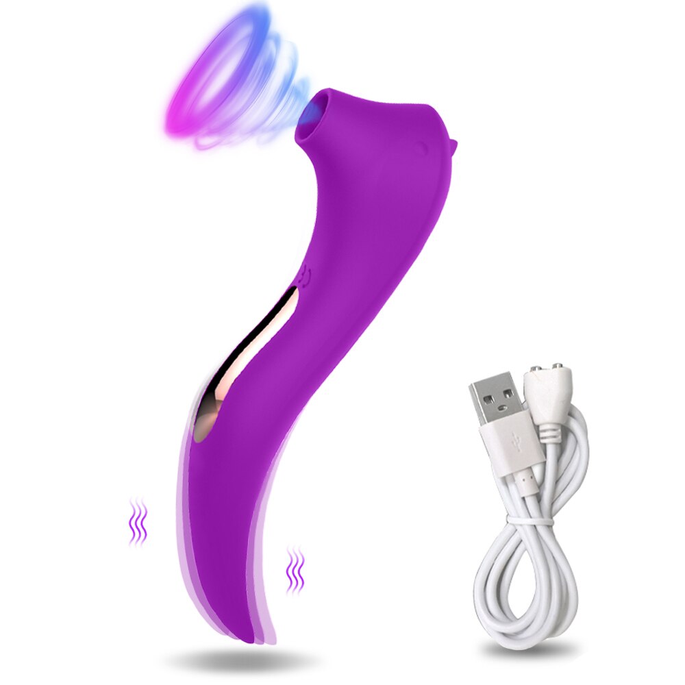 2มอเตอร์ Clit Sucker Vibrator หัวนม Clitoris ที่มีประสิทธิภาพ Stimulator G-Spot Massager Dildo หญิงเซ็กซ์ทอยสินค้าผู้หญิงผู้ใหญ่