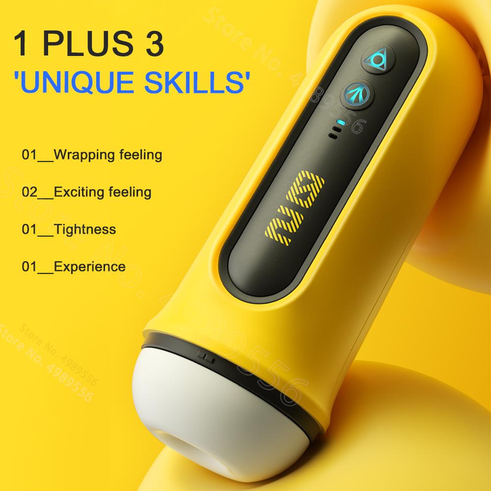 อัตโนมัติ Masturbator ชายการสั่นสะเทือนอมควย Sucking Machine ซิลิโคนช่องคลอด Masturbation คัพเพศของเล่นผู้ใหญ่สินค้าสำหรับชาย