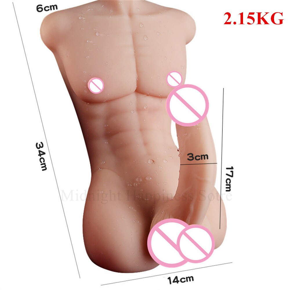 ดิลโด้เทียมขนาดใหญ่เหมือนจริงไอ้จ้อนใหญ่หนังแท้กล้ามเนื้อลำตัวเซ็กซ์ทอยอวัยวะเพศชายสำหรับผู้หญิง TPE รักตุ๊กตาสินค้าผู้ใหญ่