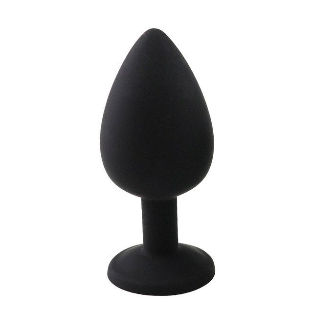3 Different Size S/M/L Metal Anal Plug with Crystal Jewelry Smooth Prostate Massage Butt Silicone Plug Anal Sex Toys for Woman