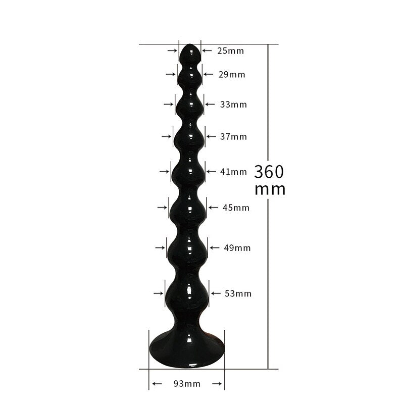 360mm Long Anal Plug 8 Beads Sex Toys for Female Gays Anus Prostate Massager Masturbator Anal Bead Balls Butt Sex Product Toys
