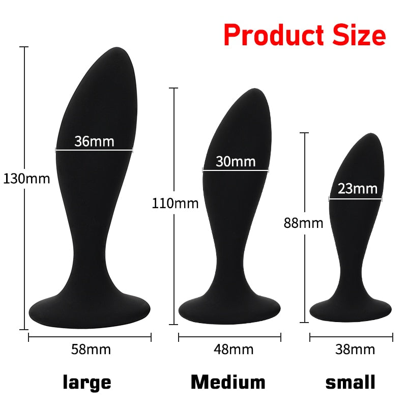 3pcs Anal Plugs Buttplug Training Set Silicone Suction Anus Sex Toys for Women Men Male Prostate Massager Butt Plug Gay Bdsm Toy