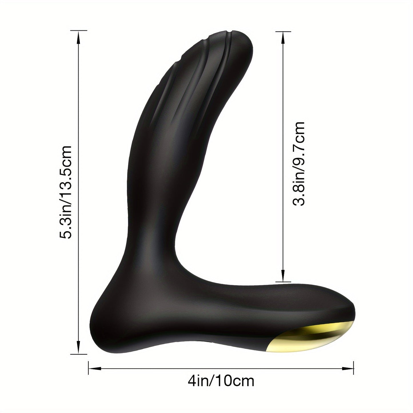 Vibrating Prostate Massager for Beginners. Personal Anal Toy P Spot Vibrator with Remote Control for Hands Free Play. Rechargeable Butt Plug with 10 Vibrations