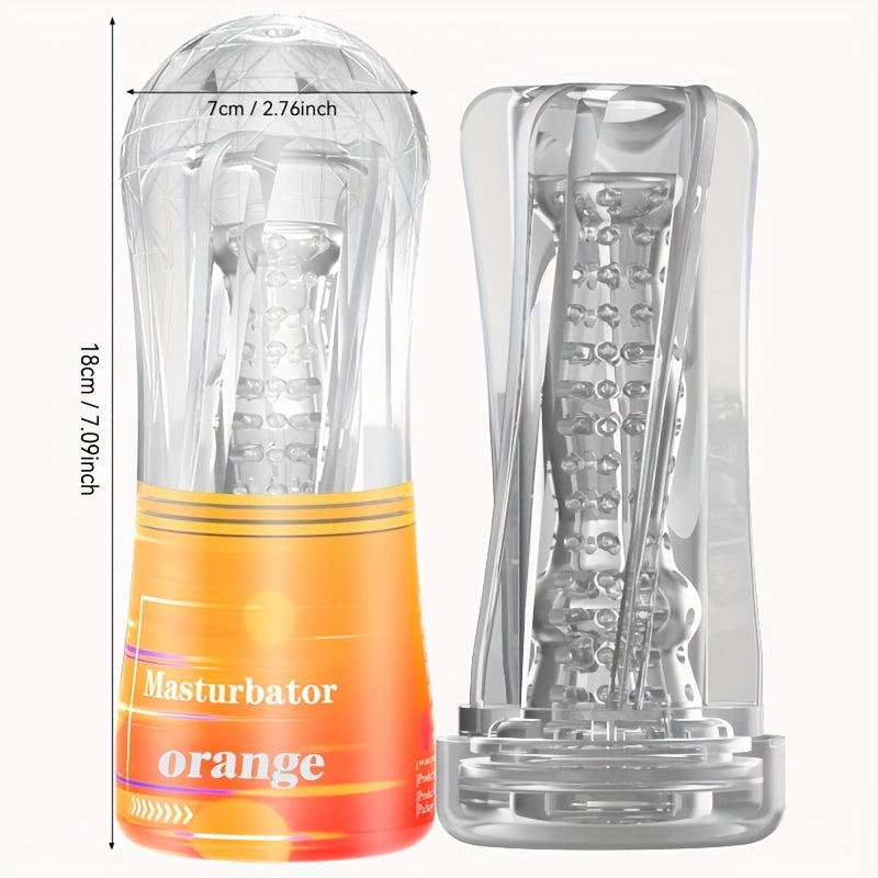 Transparent Crystal Masturbation Cup Male Use Masturbation Penis Exerciser Adult Supplies