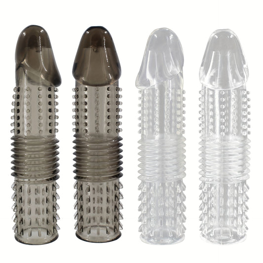 Men's Crystal Adult Sex Toy Penis Cover Sleeve Penis Extender Reusable Delay Ejaculation Add More Fun And Excitement For Men Women Couples