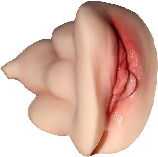 Vibrating Womb Masturbator. Male Masturbators Pocket Pussy Realistic Stroker Lifelike Vaginal Oral Sex Toys for Man Masturbation