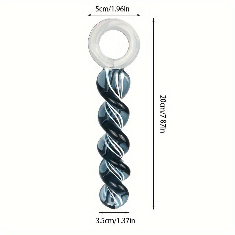 Glass Thread Rotation Anal Plug Dildo Crystal Butt Plug Adult Toys Sex Toys Anal Masturbation Prostate Massage for Couples Men
