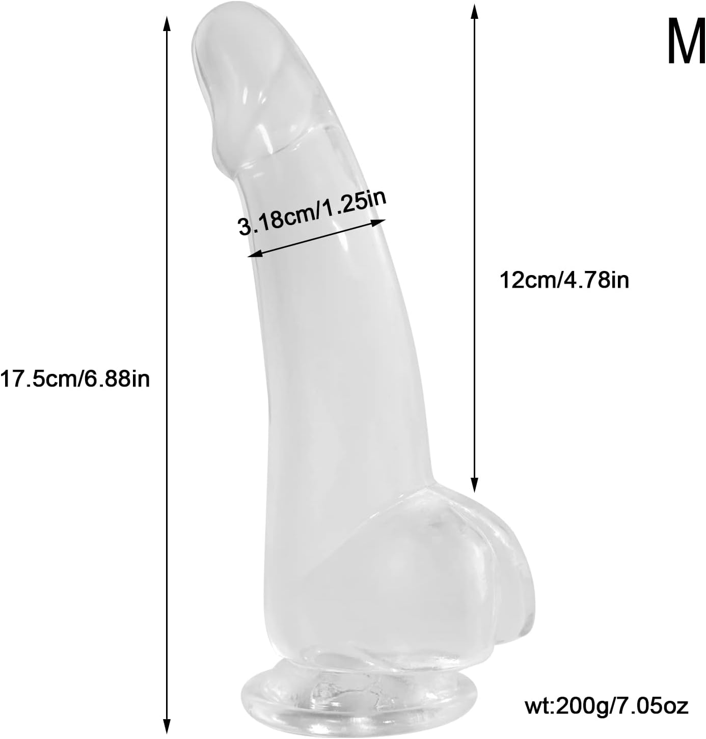 7 Inch Small Anal Dildos with Suction Cup. Soft Butt Plugs for Women.Men G spot