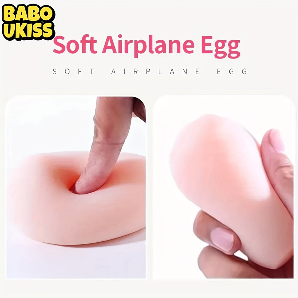Adult Sex Toy: TPE Material. Portable Airplane Egg for Men's Pleasure