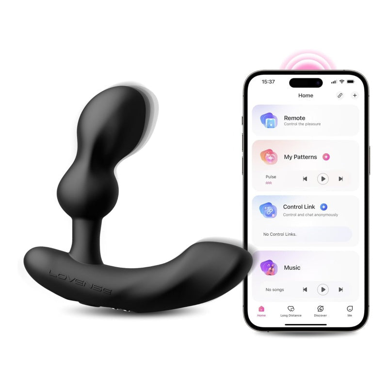 LOVENSE Edge 2 Prostate Massager Vibrator Sex Toys for Men. APP Remote Control Vibrating Butt Plug with Powerful Vibrations Adult Sex Toys & Games for Beginner Advanced Player