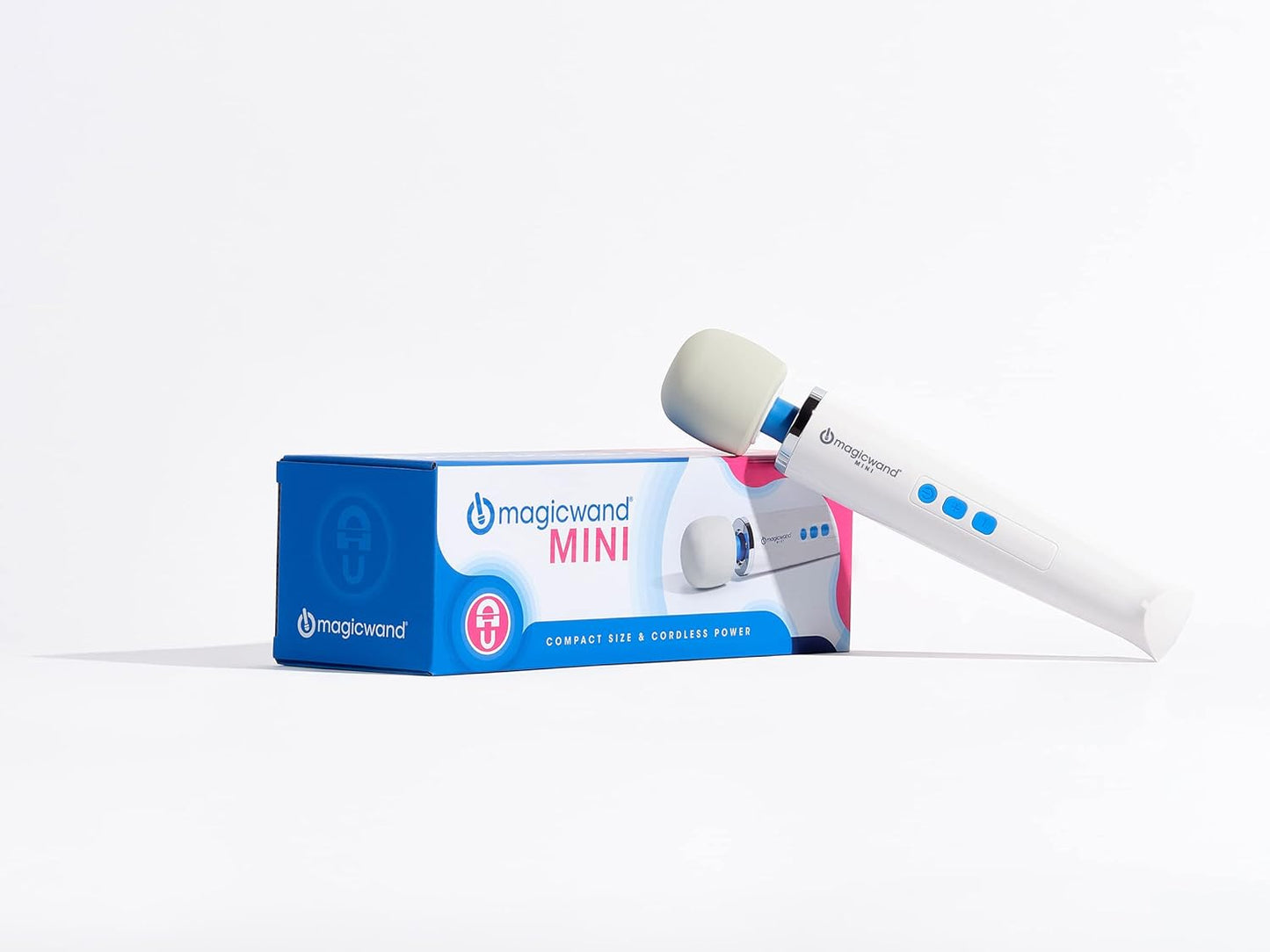 Magic Wand Mini HV-135 - Cordless - Compact Multi-Speed with Soft Silicone Head & Flexible Neck - Personal Massagers for Women. Neck. Hand. Back. Muscle. and Head Massager