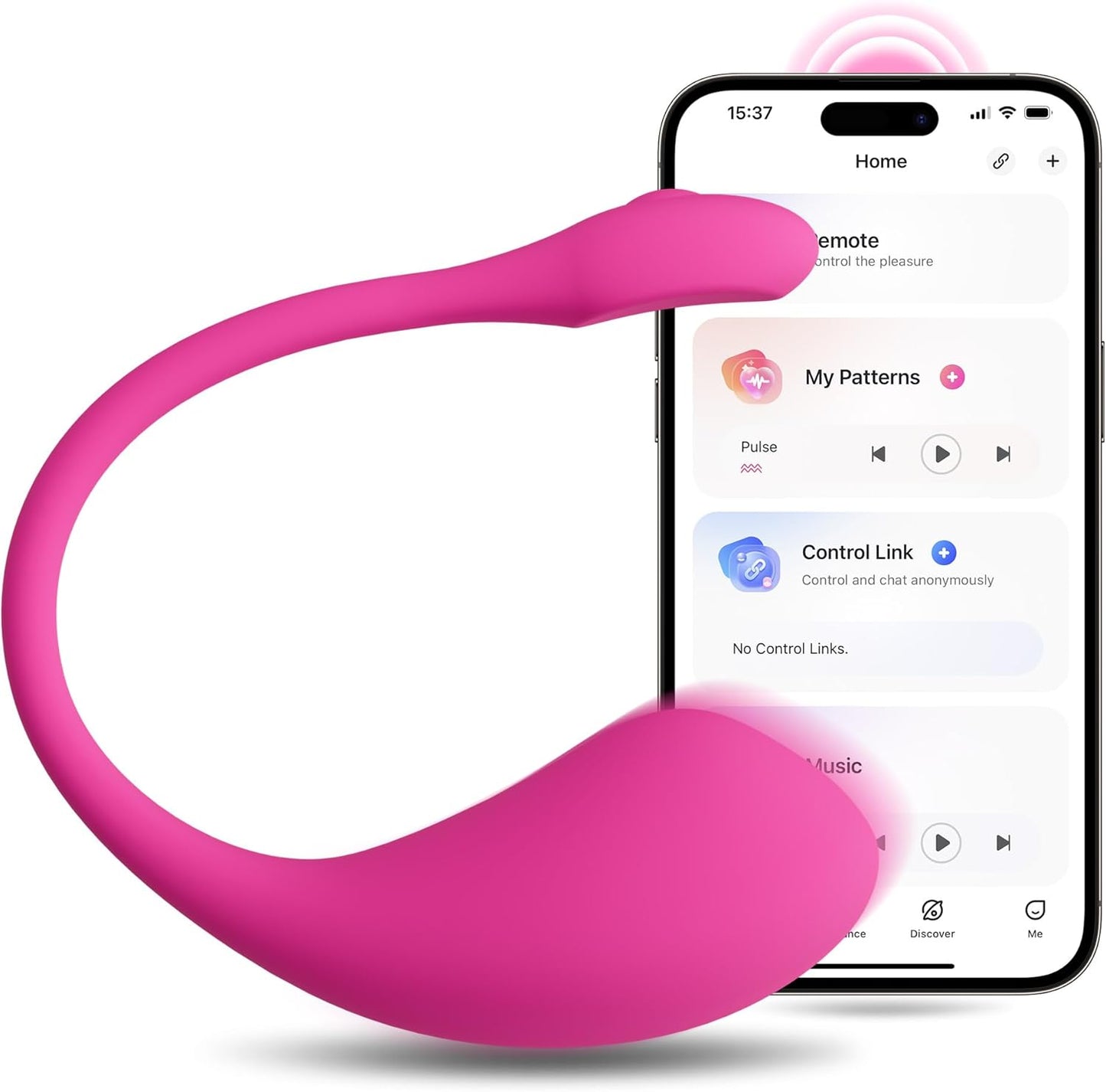LOVENSE Lush 2 Remote Vibrator with App. Long Distance Remote Controlled G-spot Stimulator Egg Vibrators Bluetooth Adult Sex Toys & Games Powerful Vibrations for Women Couples Discreet Pleasure