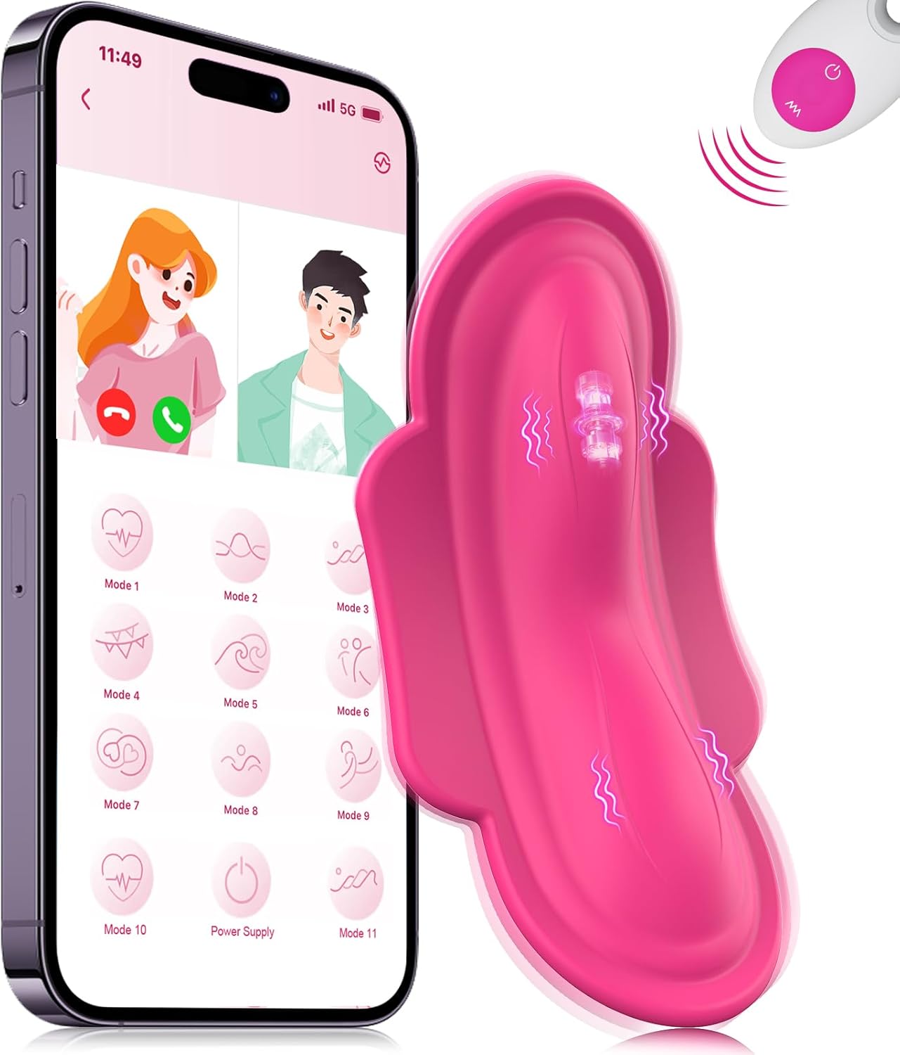 Wearable Panty APP Remote Control Vibrators Adult Sex Toys for Women or Couples. Clitoral Mini Egg Bullet Butterfly Vibrator Rose Toy. G Spot Dildo Vagina Stimulator with Tongue Licking Sex Machine