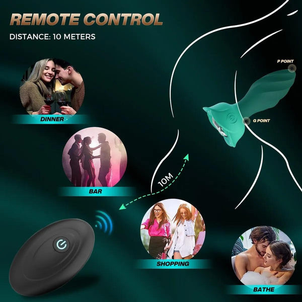 Plug Vibrator with Remote Control Sex Toy Male and Female Prostate Massager Adult Sex Toy Vibrator Butt Plug Toy Vibrator Male Sex Toy