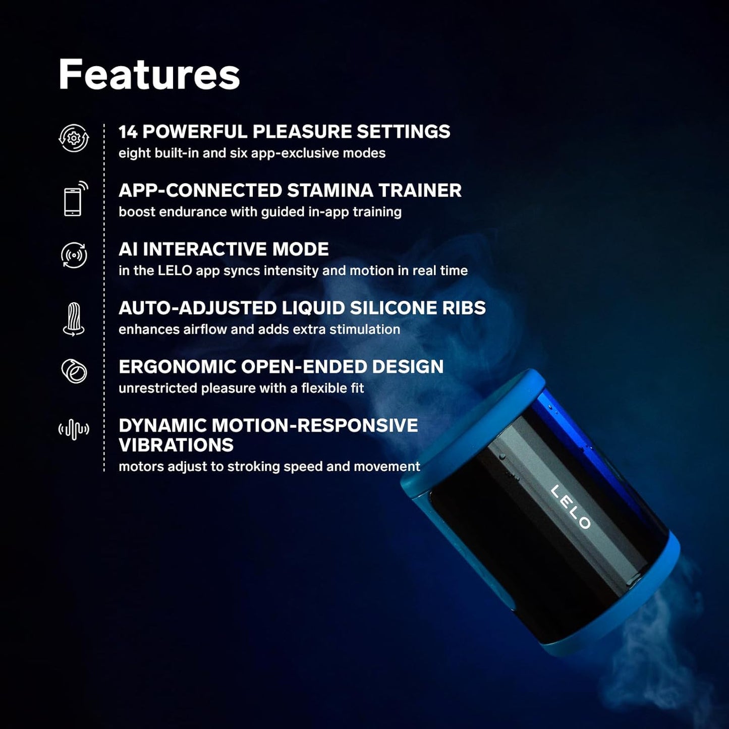 LELO F2S Stamina Trainer & Stroker with 14 Pleasure Settings. App and an AI Mode. Male Masturbator Sex Toy for Men. Male Sex Toy. Hands Free Masturbators. Penis Pump. Blowjob Adult Toys Vibrator. Red