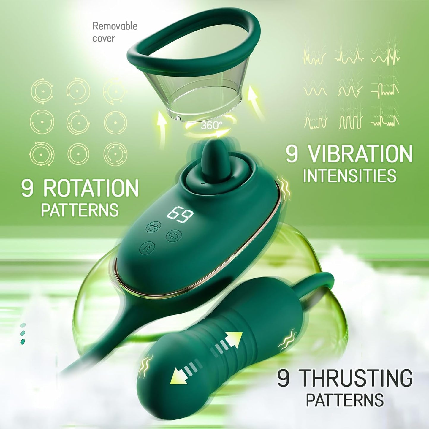 Adult Sex Toys for Women. Sucking Vibrator with 9 Tongue Licking & 3 Sucking Patterns. 9 Thrusting Women Sex Toy Dildo Vibrator Adult Toy. G Spot Vibrator Clitoral Vibrators. Adult Sex Toys & Games