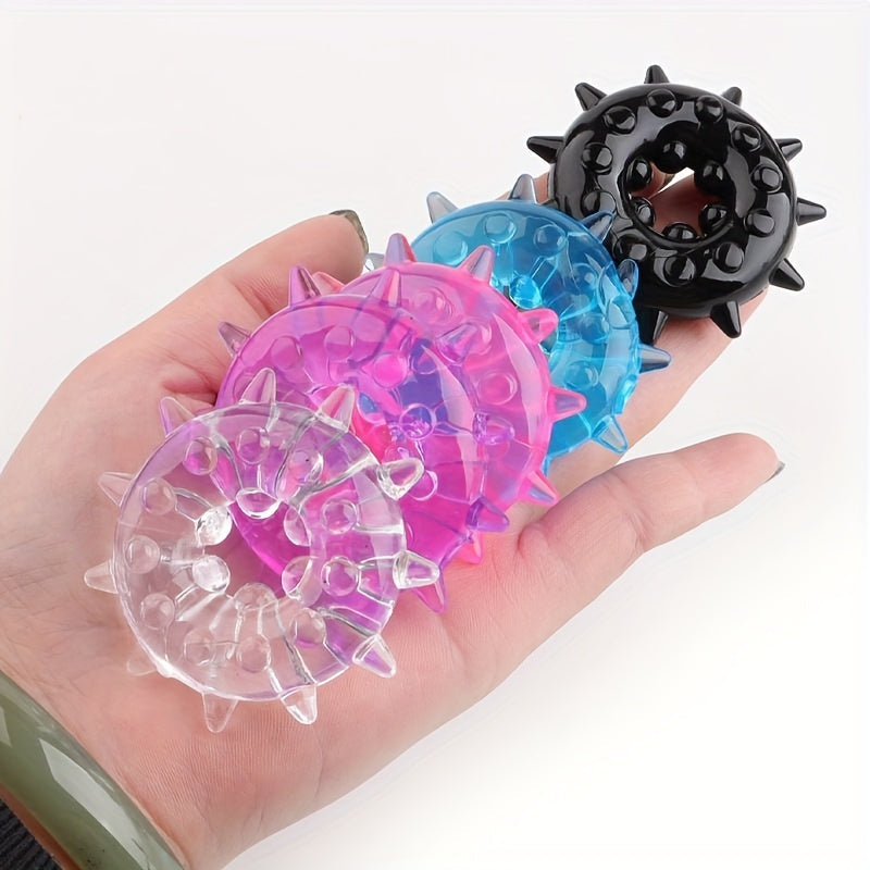 5pcs Multi-color Thorn Ring Sheep Eye Ring Crystal Lock Essence Ring Penis Ring For Men Foreskin Ring Sun Circle Couple Adult Products Sex Toy Set