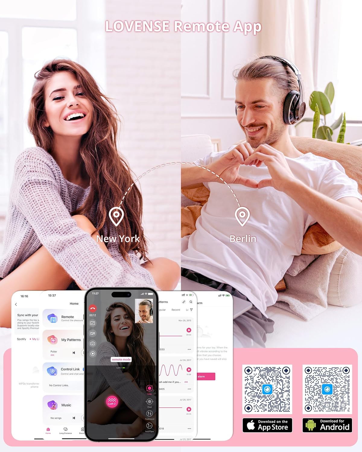 LOVENSE Lush 2 Remote Vibrator with App. Long Distance Remote Controlled G-spot Stimulator Egg Vibrators Bluetooth Adult Sex Toys & Games Powerful Vibrations for Women Couples Discreet Pleasure