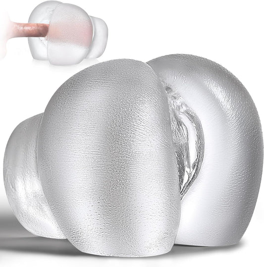 Male Masturbators Sex Toy - Clear Sex Doll for Penis Stroker with Virgin Vagina and Anal. Scaled-Down Size Pocket Pussy Ass with 2 Hole. Flesh Light Blowjob Machine Male Adult Sex Toys & Games. 5.5LB