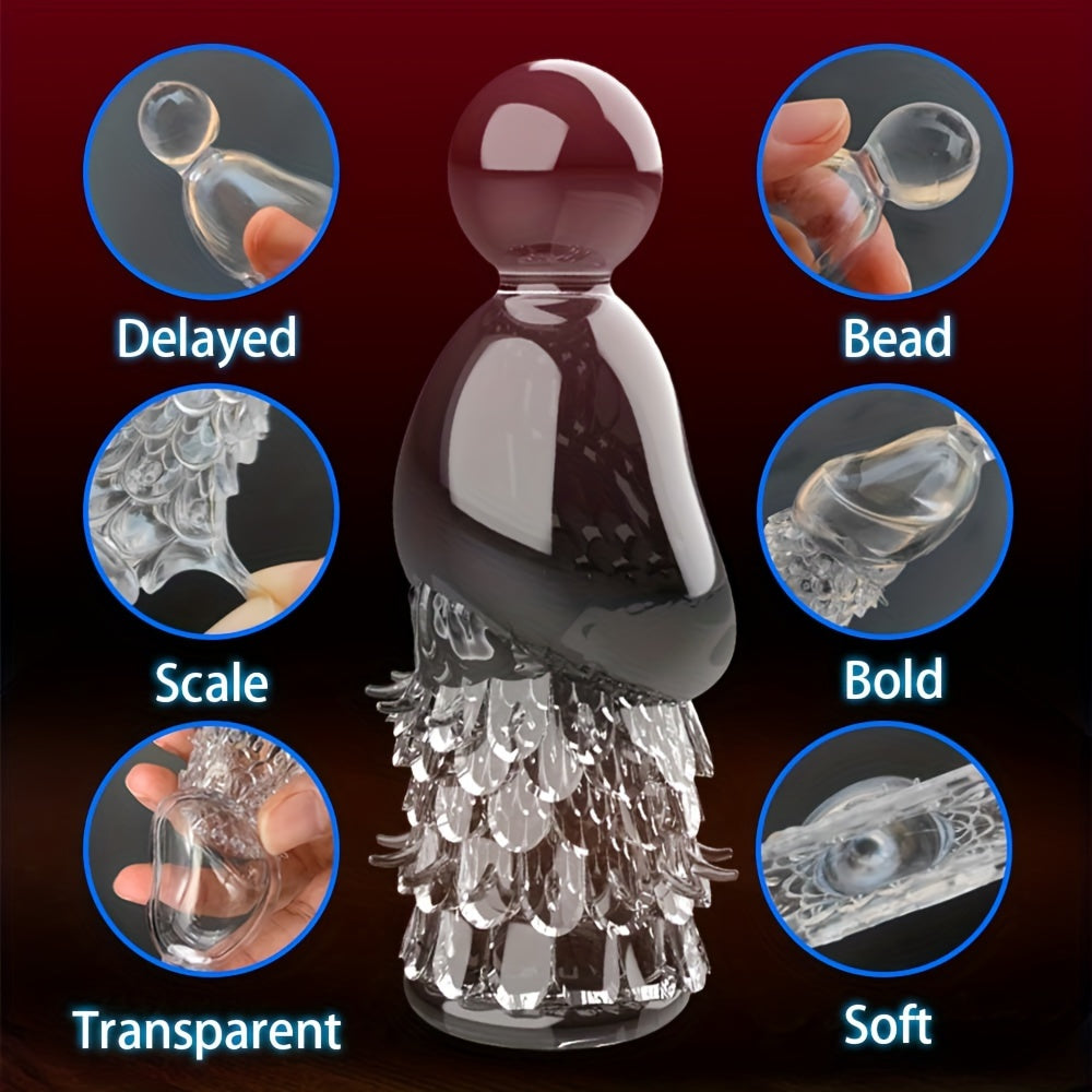 Men's Wolf Teeth Penis Sleeve Penis Cover Add More Fun And Excitement For Men Women Couples Adult Erotic Supplies Penis Ring