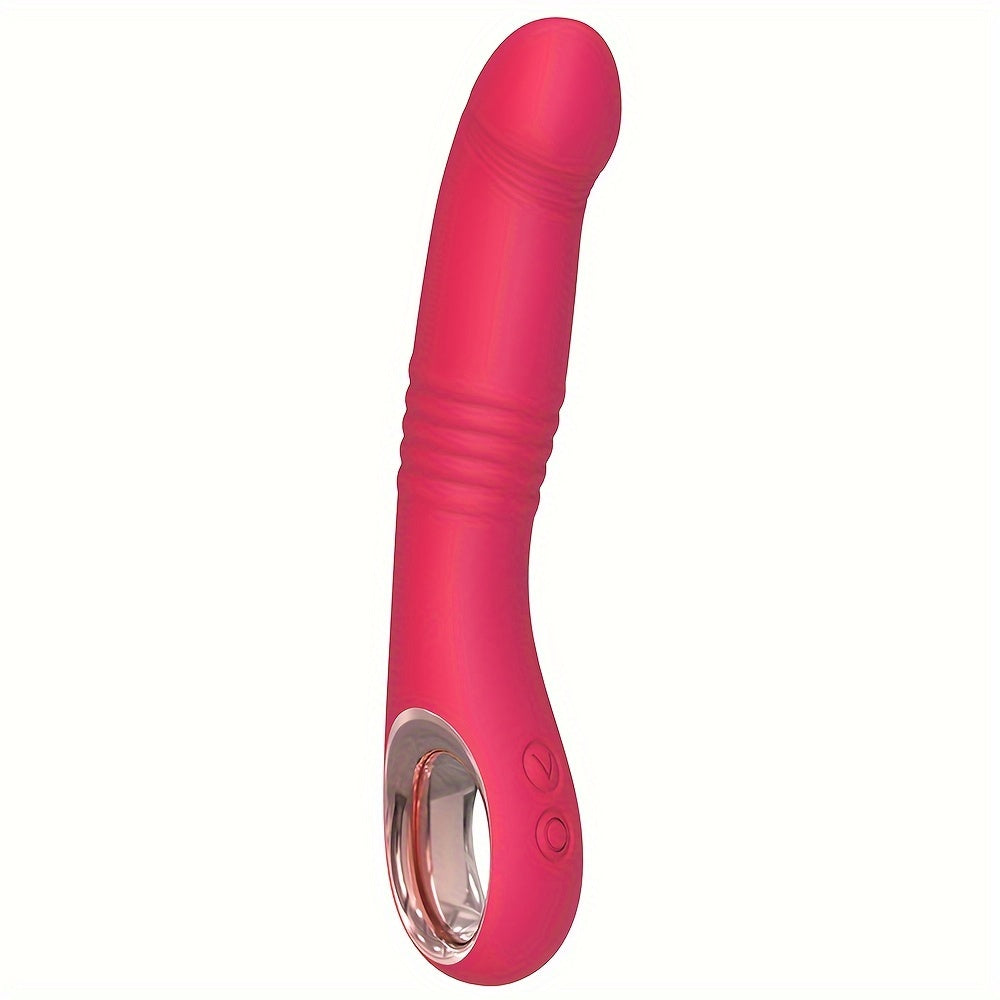 USB Rechargeable Dual Function Adult Toy: 10 Vibration and Stimulation Modes. Realistic Silicone Design. Suitable for Female and Couples