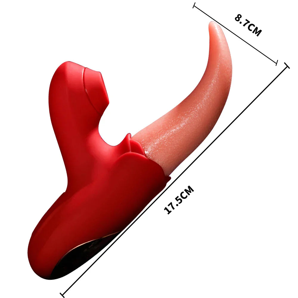 Tongue Sucking Vibrators For Women For Women Nipple G Spot Vagina Clitoris Stimulator Female Silicone Massager Adult Sex Toy