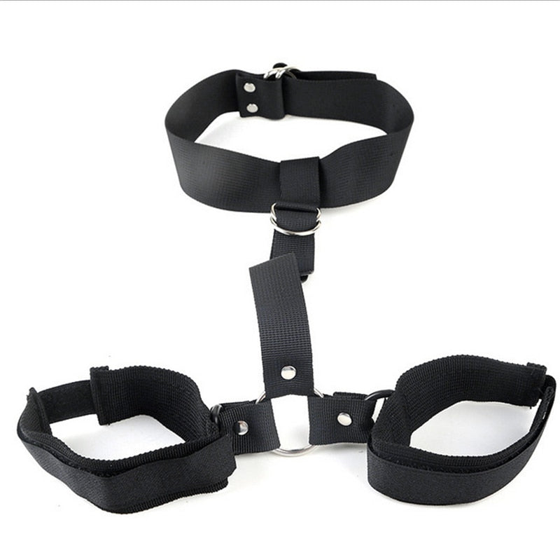 Adult Games Slave Sex Toys for Woman BDSM Bondage Restraints Adjustable Handcuffs Ankle Nylon Straps Fetish Couples Sex Products