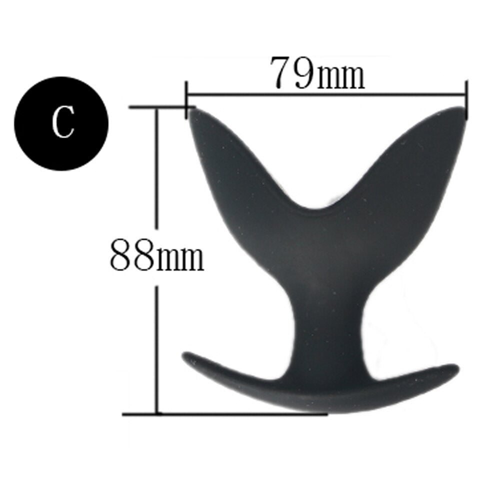 Adult Toy Silicone Anal Speculum Dildo Butt Plug Adult Sex Toys Unisex Opening Hollow Anal Plug Auns Vaginal Dilator Sex Product