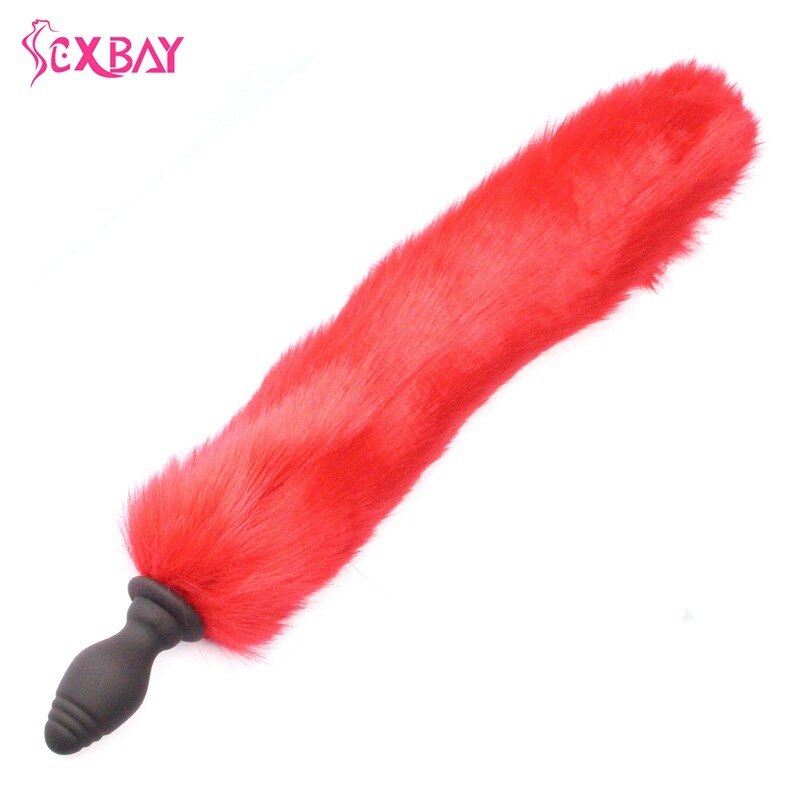 Anal Plug Fox Tail for Adults Cosplay Remote Control Butt Plug Sex Toys Erotic Games for Couples