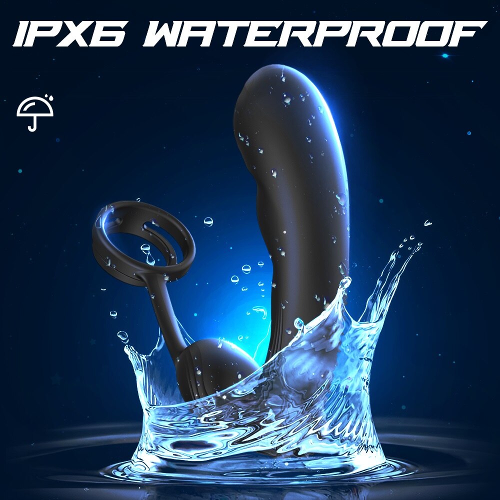 นวดต่อมลูกหมาก Anal Plug Vibrator เพศของเล่นสำหรับชาย Remote Butt Plug Delay Ejaculation Cock แหวนชาย Masturbator ผู้ใหญ่ Sex ของเล่น