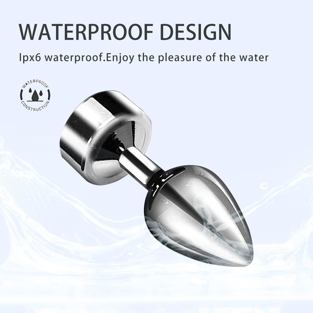 Anal Plug with Push 7 Vibration Modes Anal Toy for Men Prostate Massager Sex Toys with Remote Control Vibrator Anal Toys for 18