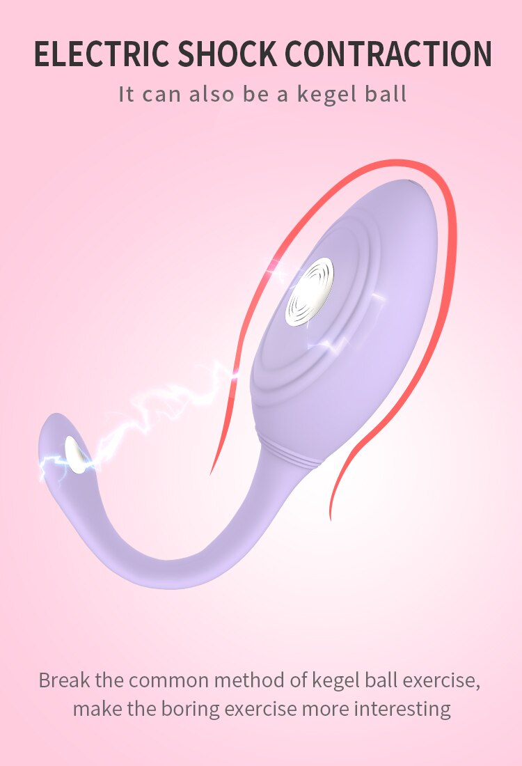 ไข่สั่นไข่สั่นสำหรับกระโดดไข่ไร้สายรีโมทคอนโทรลไฟฟ้าช็อต Anal Clitoris กระตุ้นผลิตภัณฑ์สำหรับผู้ใหญ่เซ็กซ์ทอย