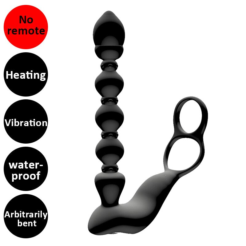 BODYPRO Male Prostate Massage Vibrator Penis  Vibrator Ring  Anal Plug Stimulator Butt Plug Delay Ejaculation Ring Toy for Men