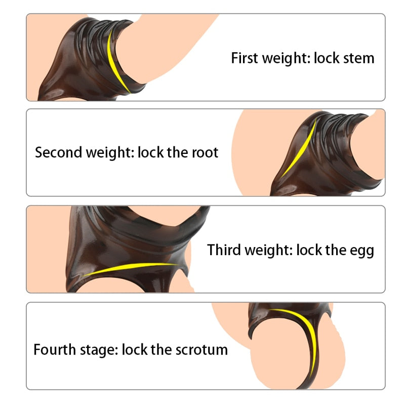 Bdsm Sexy Toys Penis Sleeve Sex Toys for Men Couples Ejaculation Chastity Device Lock Sperm Erection Sex Products Bondage Gear