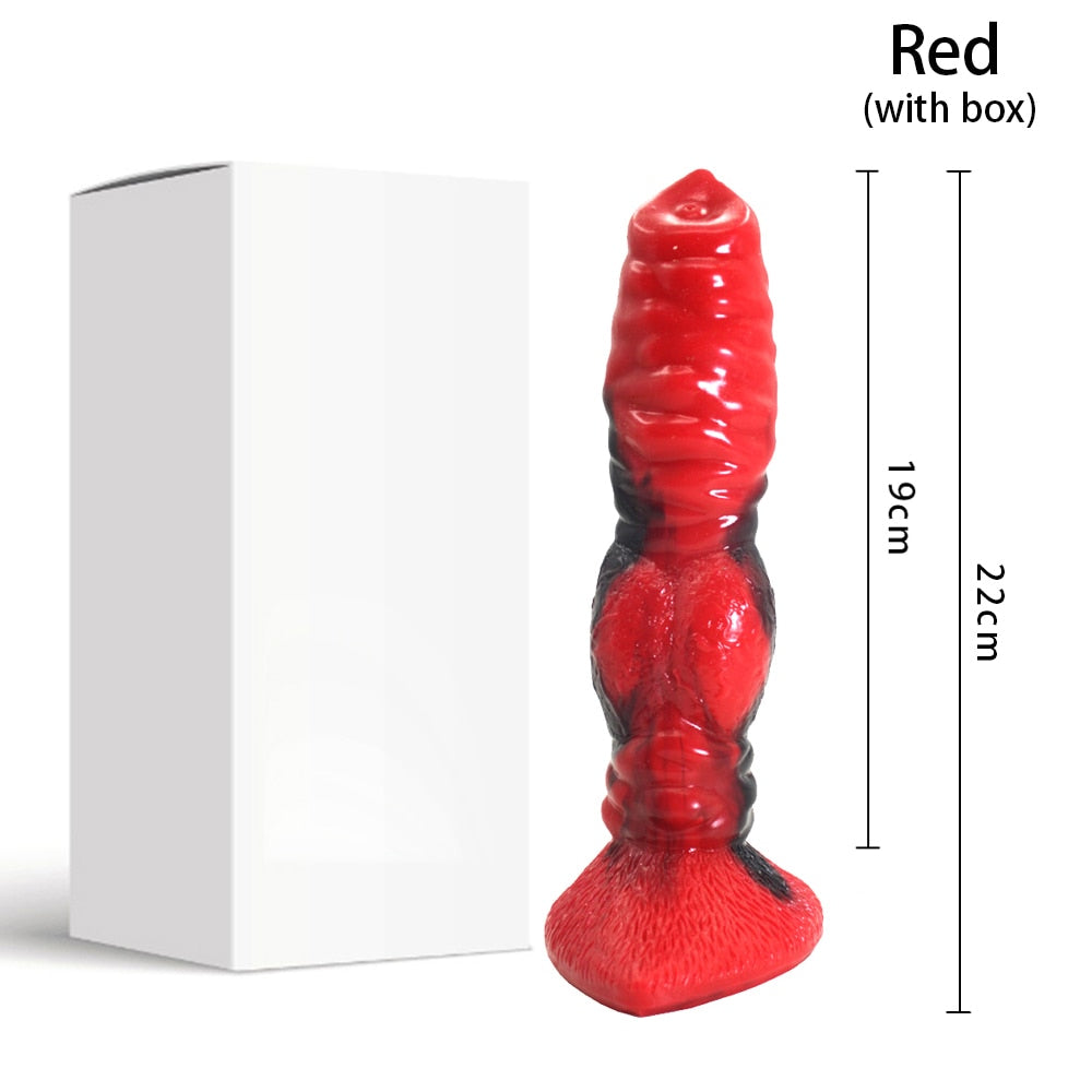 Big Silicone Animal Wolf Dildo Animal Penis G-spot Stimulation Sex Toys for Man Women Lesbian Gay Sex Shop Erotic Adults Product