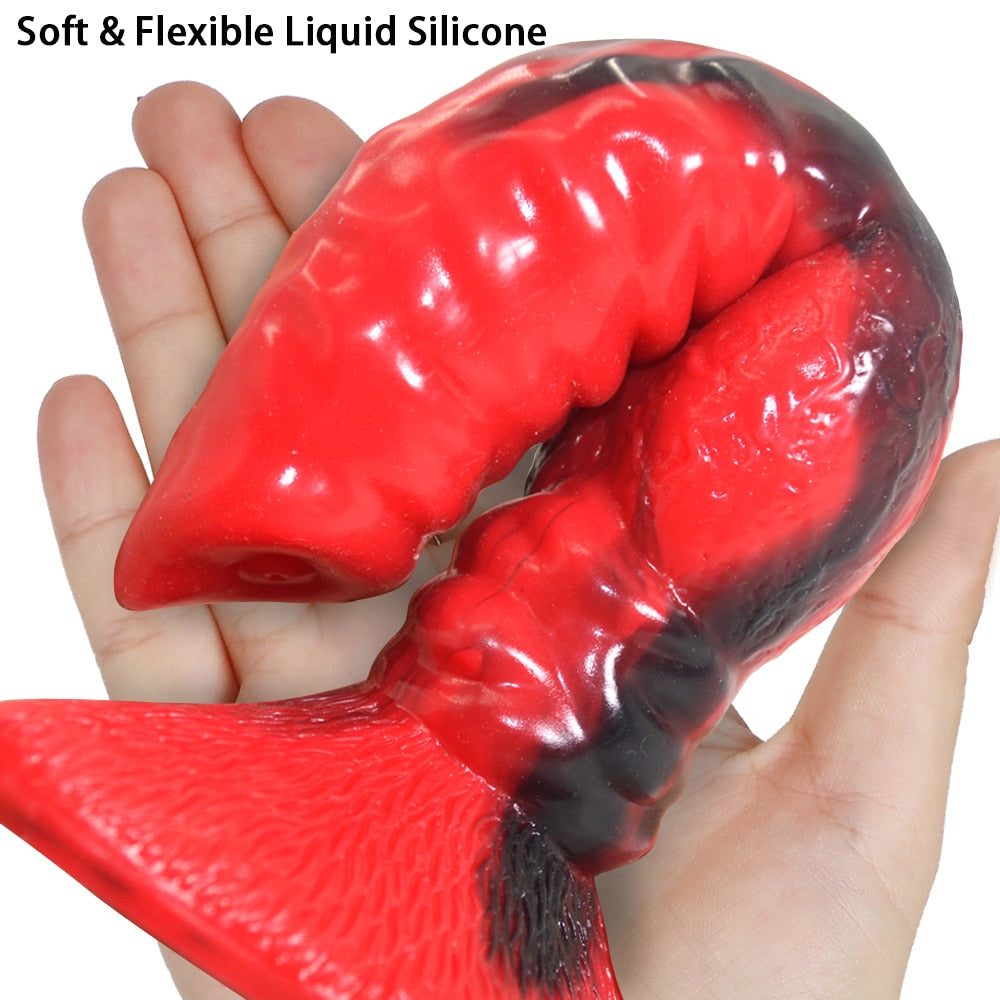 Big Silicone Animal Wolf Dildo Animal Penis G-spot Stimulation Sex Toys for Man Women Lesbian Gay Sex Shop Erotic Adults Product
