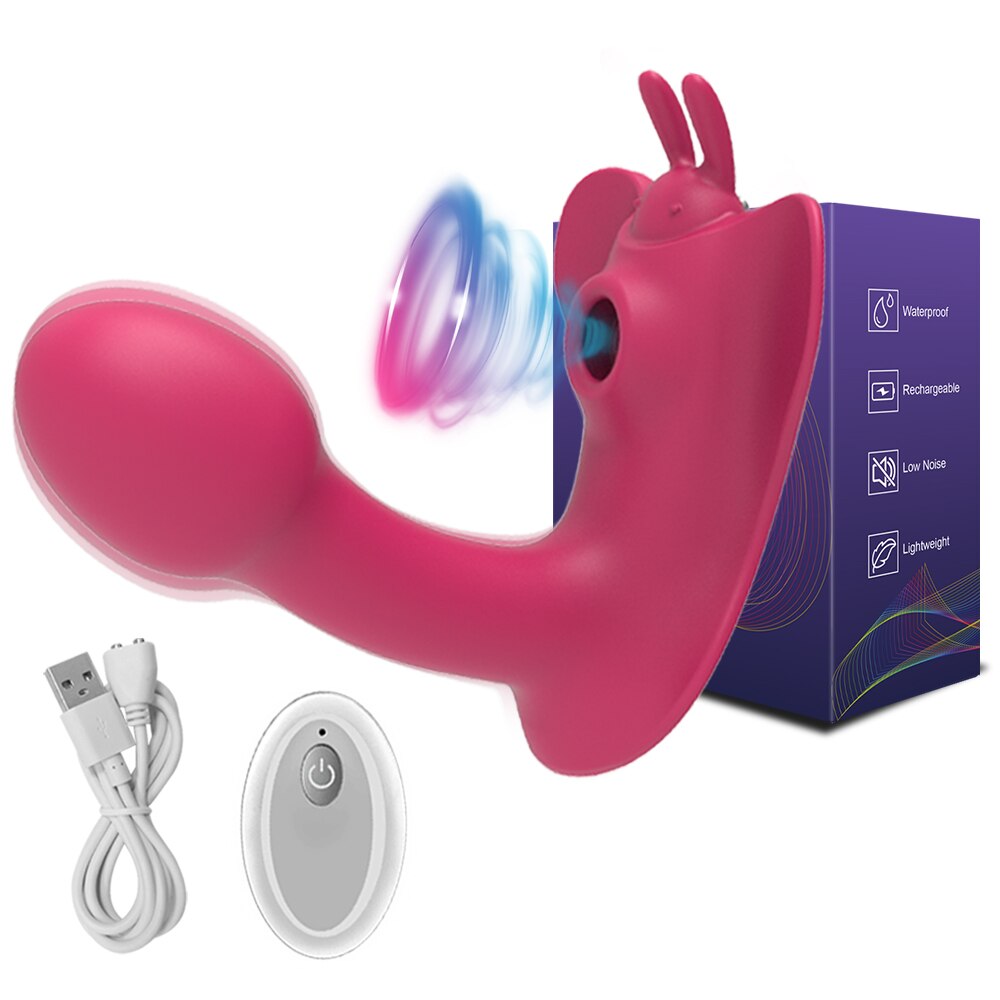 Clitoral Sucking Vibrator หญิงรีโมทคอนโทรล Clit Sucker Clitoris Stimulator จริง Dildo สั่นเซ็กซ์ทอยสำหรับผู้หญิงผู้ใหญ่18