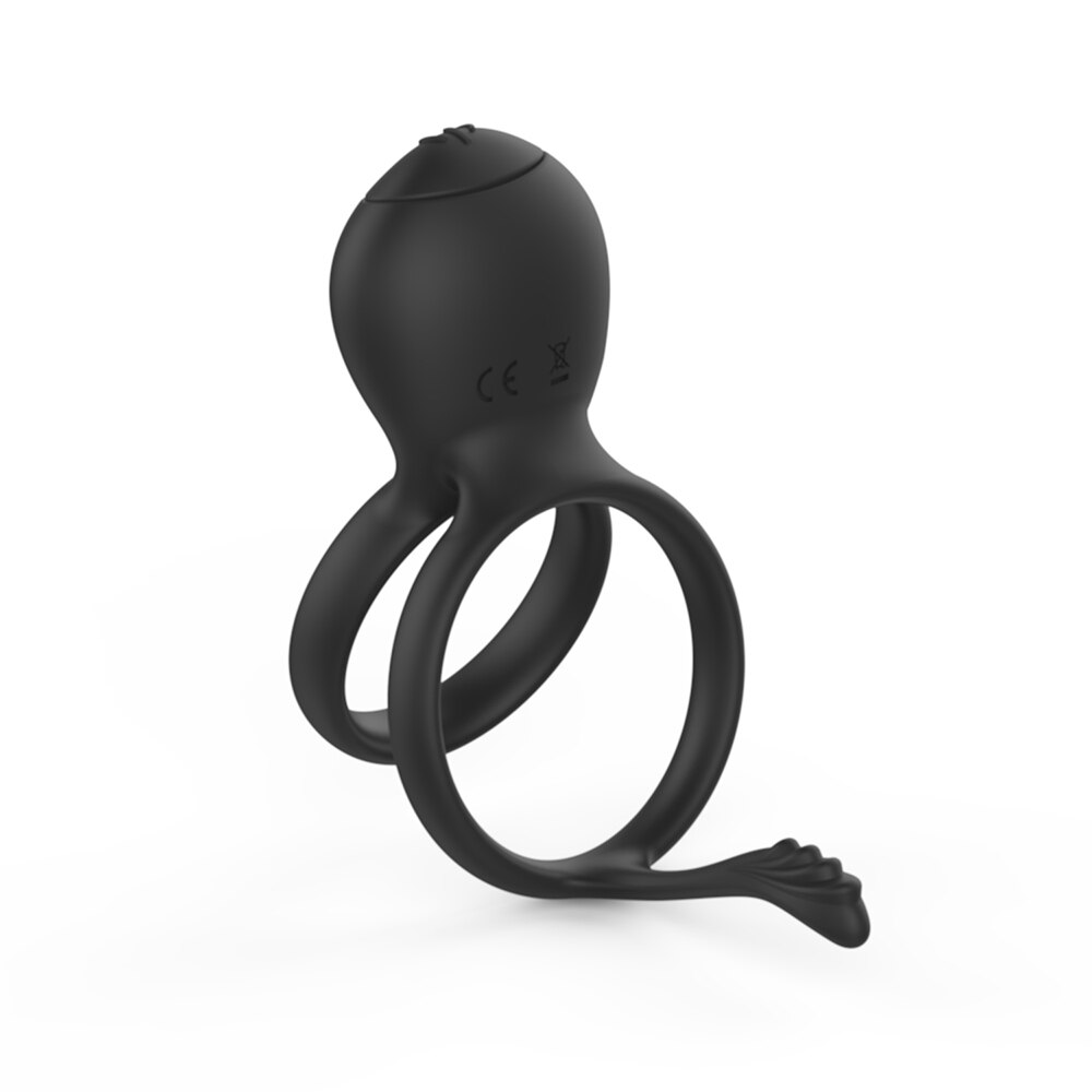 Cock Ring Vibrator สำหรับชายคู่แหวนอวัยวะเพศชาย Delay Ejaculation Cock นวด G Spot Clitoris เซ็กซ์ทอยสำหรับคู่