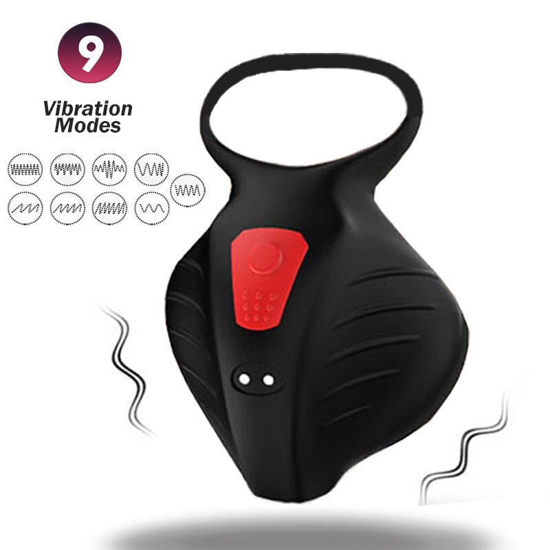 Cock Vibrator Testicle นวดอวัยวะเพศชาย Delay Ejaculation แหวนล็อคอัณฑะกระตุ้น Masturbator ชายเซ็กซ์ทอยสำหรับชายคู่
