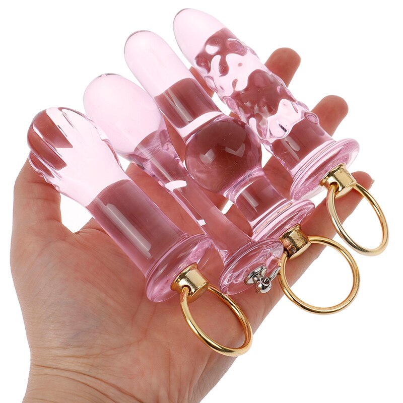 Crystal Glass Butt Plug Anal Sex Toys Anal Plug Glass Dildo Prostata Massager Anal Beads Butt Plug Sex Toys Women Men Gay