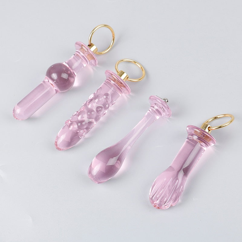 Crystal Glass Butt Plug Anal Sex Toys Anal Plug Glass Dildo Prostata Massager Anal Beads Butt Plug Sex Toys Women Men Gay