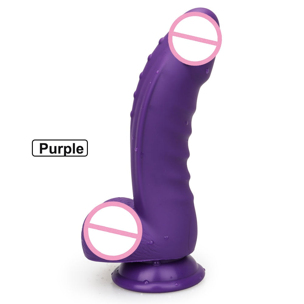 สีแดง Dildo Anal Sex-ของเล่น Masturbator สำหรับผู้หญิงเกย์ Liquid Dildos ซิลิโคนดูดถ้วย Butt Plug Anus Sex ของเล่น vagina Stimulator